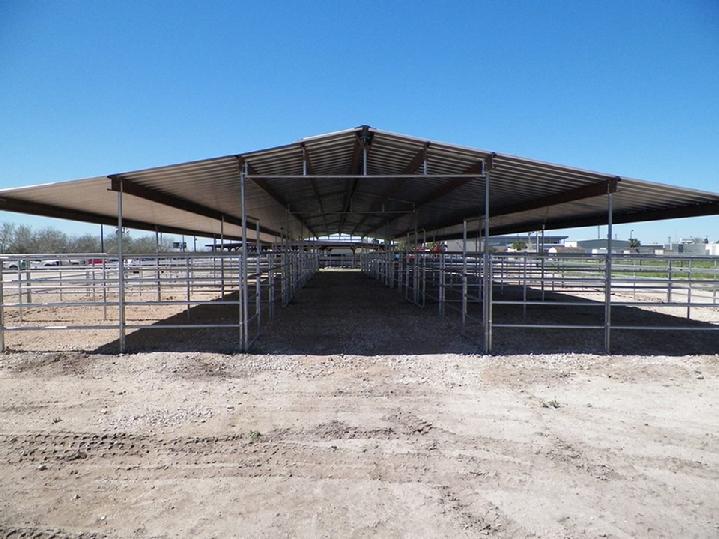 Lonestar Barns 20 stall Open Air Barn built for Border Patrol Homeland Security Edinberg, TX