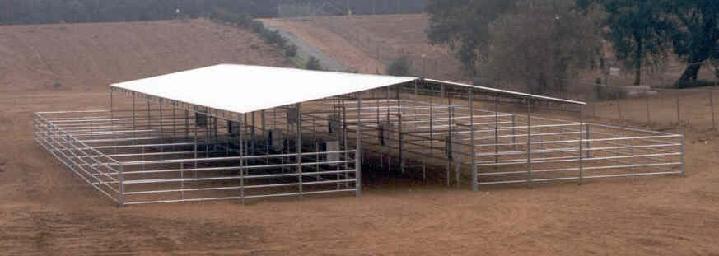 OPEN AIR BARN WITH 12' BREEZEWAY