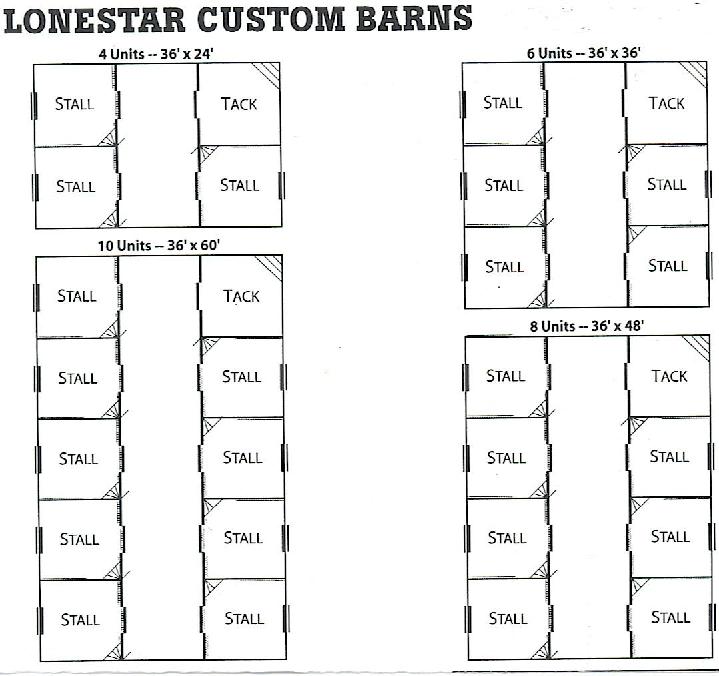 Horse Barns with Living Quarters Floor Plans