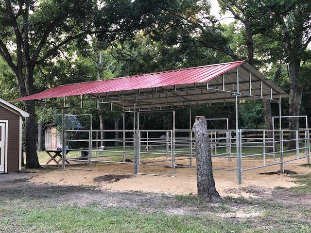 Open Air Mare Motel Shedrow Barn 2 stalls